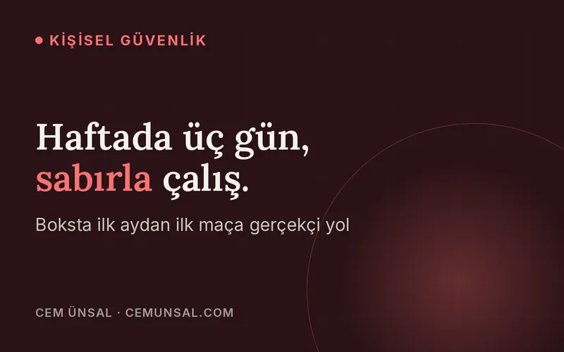 Boks Kaç Ayda Öğrenilir? İlk Aydan İlk Maça Gerçekçi Aşamalar · Haftada üç gün, sabırla çalış.