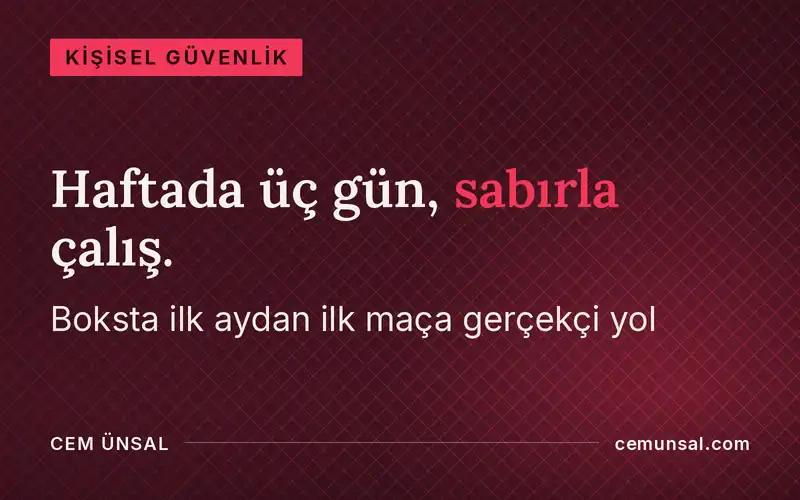 Boks Kaç Ayda Öğrenilir? İlk Aydan İlk Maça Gerçekçi Aşamalar · Haftada üç gün, sabırla çalış.