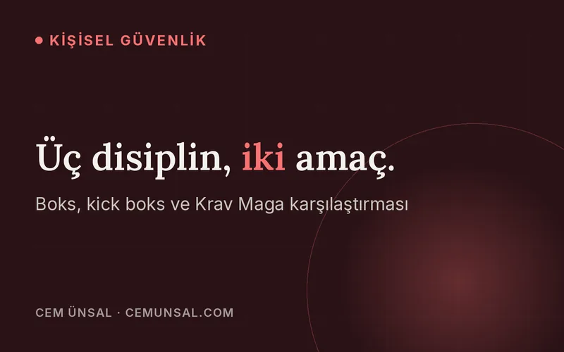Boks, Kick Boks, Krav Maga Farkı Nedir, Hangisi Kime Uygun · Üç disiplin, iki amaç.