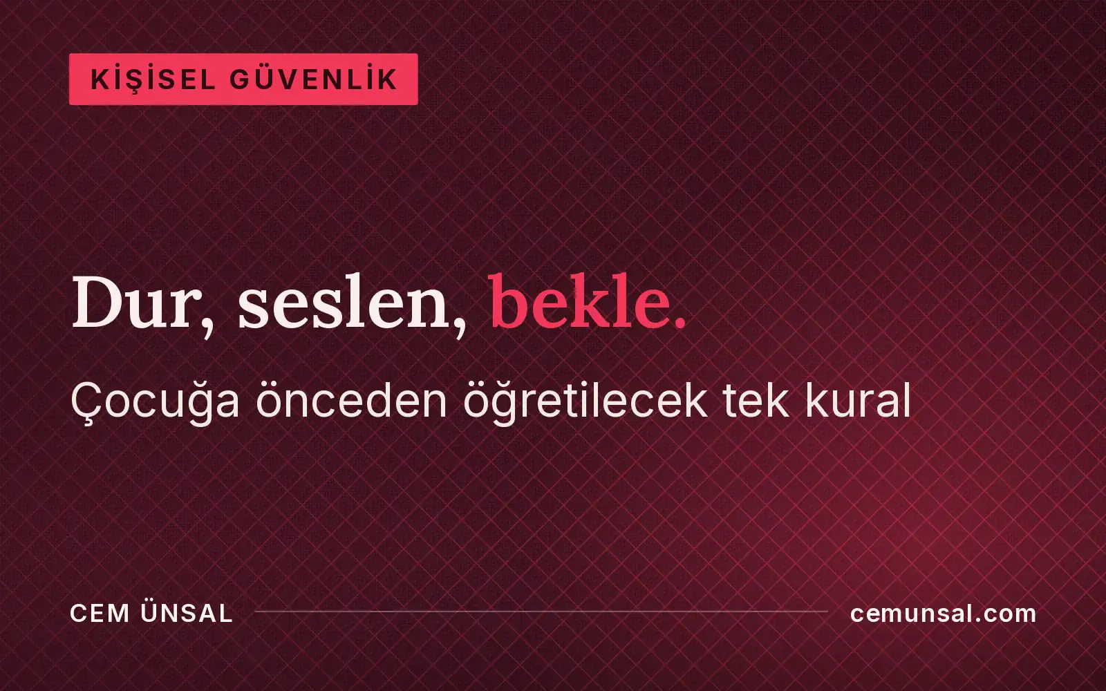 Kalabalıkta Çocuk Kaybolursa Ne Yapmalı? İlk Dakikalar ve Tek Kural · Dur, seslen, bekle.