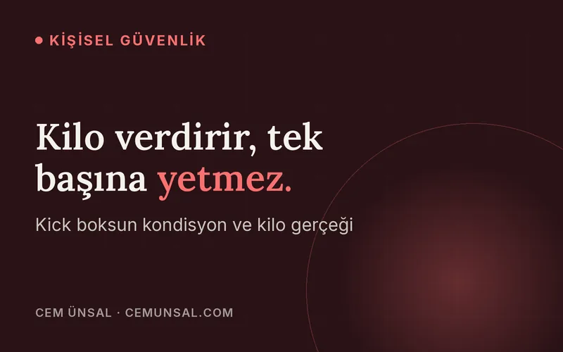 Kick Boks Faydaları ve Kilo Verdirir mi · Kilo verdirir, tek başına yetmez.