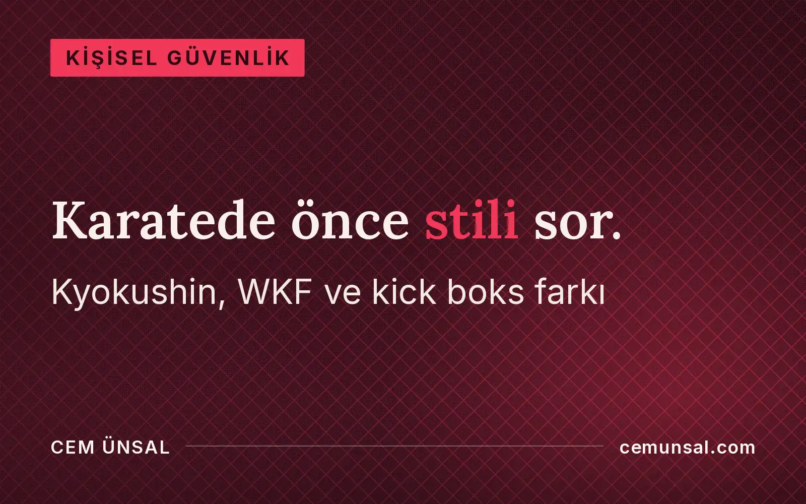 Kick Boks mu Karate mi? Amacına Göre Hangisi, Temas ve Risk Farkı · Karatede önce stili sor.
