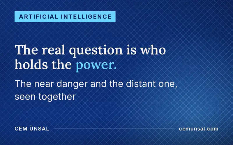 Will AI Destroy Us? The Truth Behind the Headlines · The real question is who holds the power.