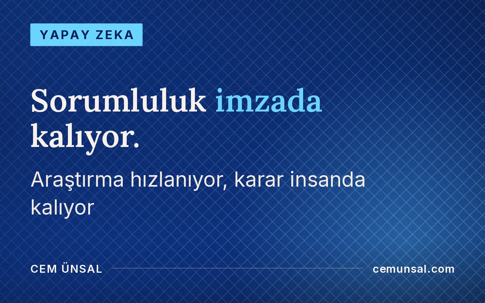 Yapay Zeka Avukatların Yerini Alacak mı? Hangi İşler Değişiyor · Sorumluluk imzada kalıyor.