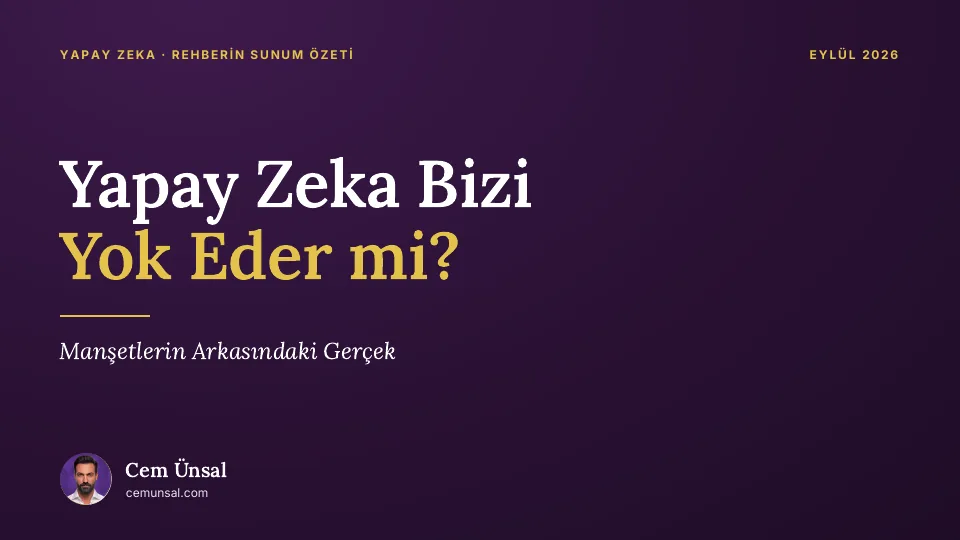 Yapay Zeka Bizi Yok Eder mi? kapağı